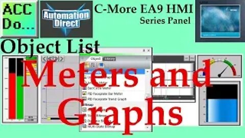 C-More EA9 HMI Series Panel Object List Meters and Graphs