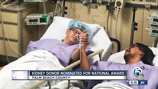 Kidney donor nominated for national award