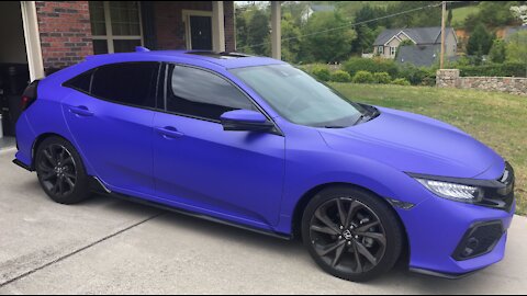 Wrapping the Civic ***PURPLE COLOR CHANGE***
