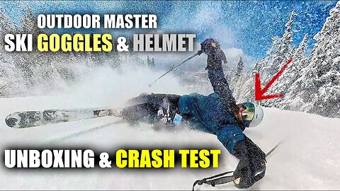 Outdoor Master - MIPS Snow Helmet & Ultra Anti Fog Goggles - Unboxing & Crash Test