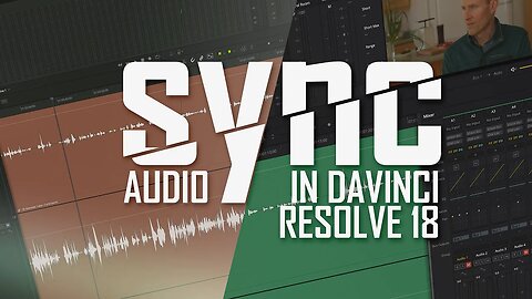 Sync Audio to Video in Resolve 18 using auto sync or manually