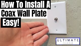 COAX OUTLET INSTALLATION - HOW TO