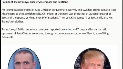 PHARAOH TRUMP GENEALOGY BLOOD TIES TO KILLARY GLOBAL KING ARISTOCRACY MASTERS OVER US SLAVES By Dr. Sean Hross