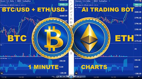 LIVE - AI Trading Bot - Bitcoin + Ethereum - 1 Minute Chart - CCI.5LONG.5SHORT-150