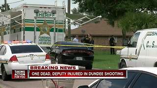 One dead, deputy injured in Dundee shooting
