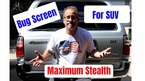 Window screen install for any vehicle (best way for stealth camping)