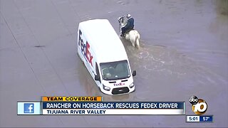 Drivers rescued from street floods during storm