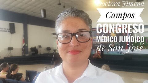Dr's. Jimena Campos en el congreso médico de San José Costa Rica
