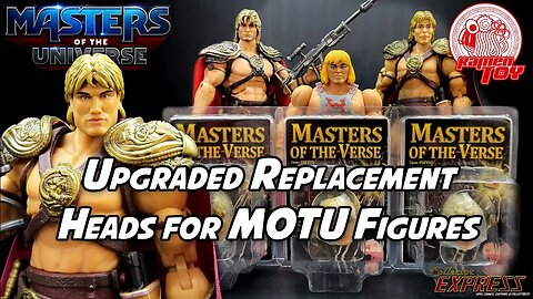 Ramen Toy Masters of the Verse Replacement Heads for Masters of the Universe MOTU Figures Review