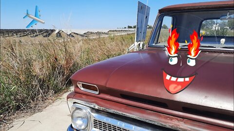 Lets go to the Pflugerville solar farm in the 65 Chevy Truck