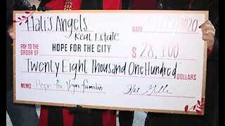 Hali's Angels Real Estate makes donation to Hope For The City