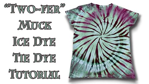 Tie-Dye Designs: Psychedelic Centered Scrunch Ice Dye 