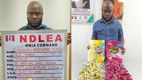 Enugu big boy arrested with 105 parcels of cocaine concealed in candies on Christmas Day