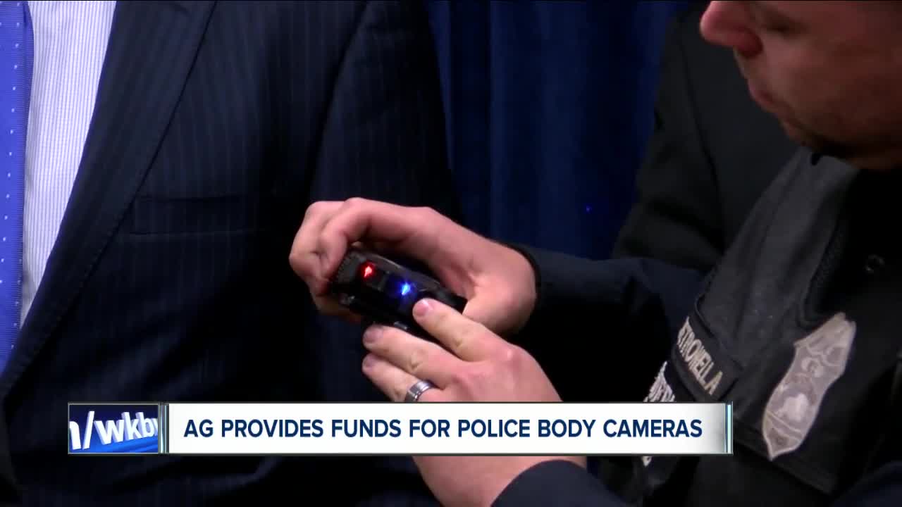 Attorney General provides body camera funds to three local law enforcement agencies