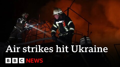 Ukraine war: Wave of Russian air strikes reported across the country | BBC News