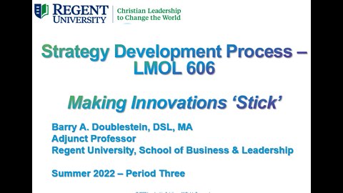 #5 - LMOL 606 - Period Three - Making Innovations Stick
