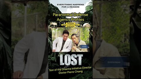 Paranormal Defense Agency Profiles: Miles Straume (Chang) from LOST #paranormaldefenseagency