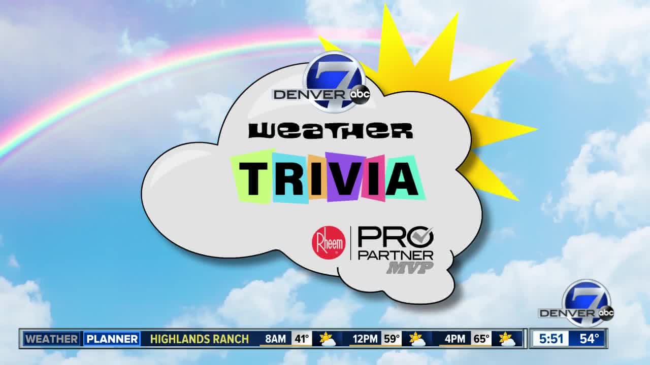 Weather trivia for Monday, Nov. 18