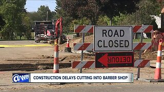 Barber blames construction delays for cutting into business