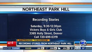 Recording stories from Northeast Park Hill residents
