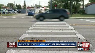 Law enforcement frustrated by spike in pedestrian crashes