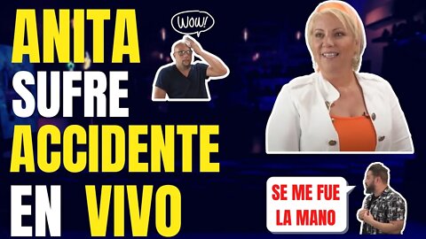 🔥🤦‍♀️Anita sufre accidente en vivo🔥