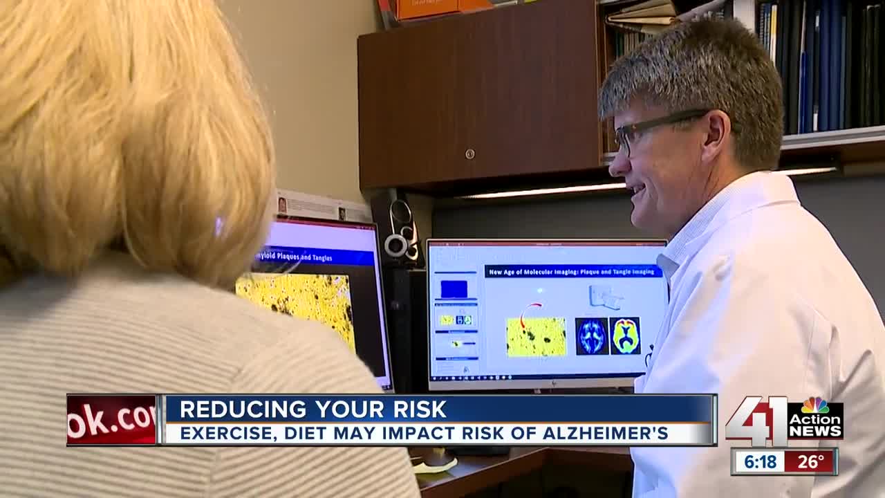 Exercise, diet may impact risk of Alzheimer's