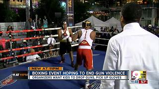 Boxing event on Fountain Square aims to keep kids away from violence