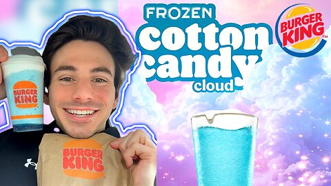 New Burger King Frozen Cotton Candy Cloud & Rodeo Burger Review