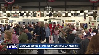 Veterans served breakfast at Warhawk Air Museum