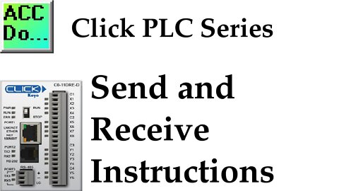 Click PLC Send and Receive Serial Communication Instructions