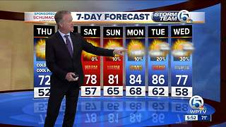 Latest Weather Forecast 5 p.m. Wednesday