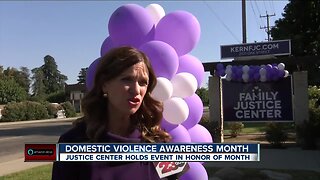 Justice Center holds event for domestic violence month