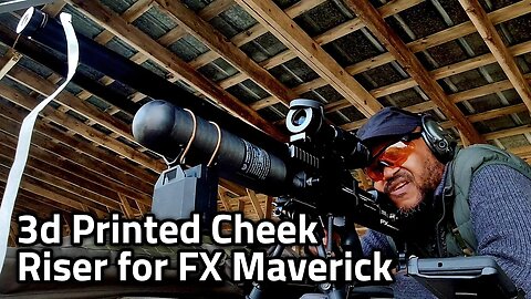 FX Maverick Air Rifle with 3d printed Cheek Rest Riser