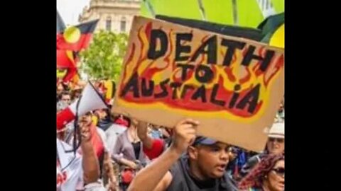 Aboriginal Marxists Burn Aussie Flag -- Make Queen's Mourning All About Them