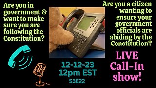 LIVE Call-In Show: Your Constitutional Questions Answered!‍ S3E22