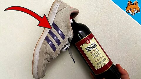 Hit the Wine Bottle Shoe against the WALL and WATCH WHAT HAPPENS 😱💥