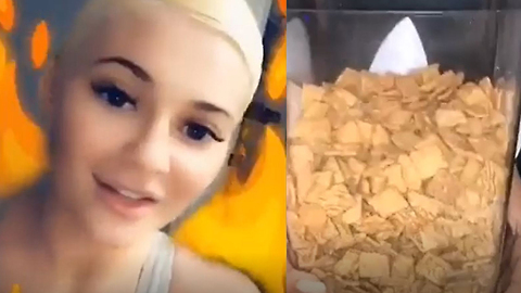 Kylie Jenner Eats Cereal With Milk For First Time & Fans Freak Out