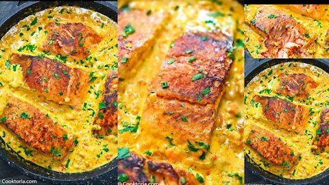 Salmon in Creamy Sauce