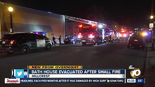 Fire erupts at Hillcrest bathhouse, several people forced to flee