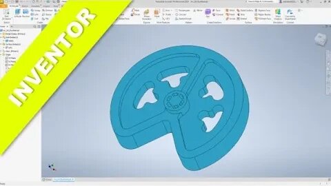 5.5 Schwungscheibe - Flywheel - Inventor 2024 Training - Part Design