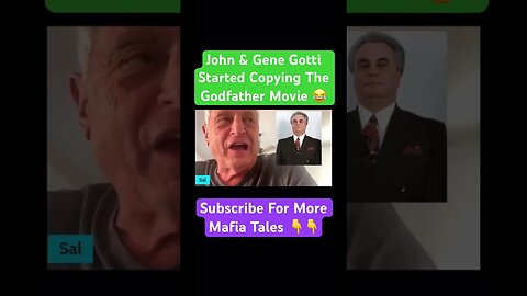 John & Gene Gotti Started Copying The Godfather Movie 😂 #thegodfather #mafia #johngotti #goodfellas