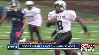 Josh Jacobs Inspires McLain High School