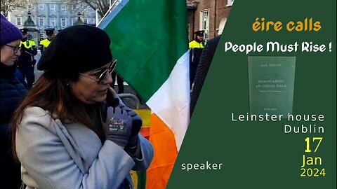Assembly nr 2 of Irish Nationals, Leinster House, Dublin, Ireland 17 Jan 2024