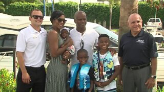 Fort Lauderdale police officer wins boat ride in Father's Day contest