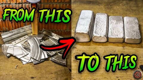 🔥Amazing Metal Casting(4K)🔥 ingots made out of scrap #aluminum #metalcasting #casting