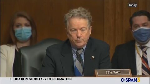 Rand Paul EVISCERATES the Biden's Education Secretary Over Gender In Sports