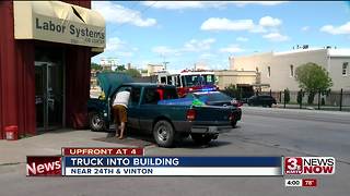 Ford Ranger crashes in South Omaha building