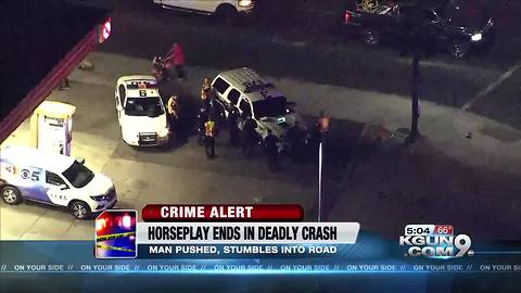 Horseplay causes death at Phoenix intersection, suspect arrested