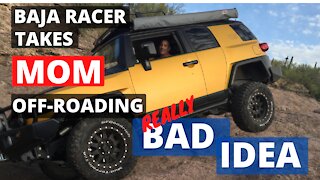 ONE PISSED OFF MOM AT PRO RACER (SON) TAKES HER OFF-ROADING